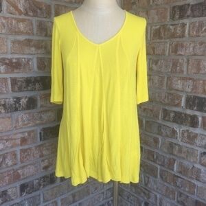 NWT Cable and Gauge Flare Top Yellow S